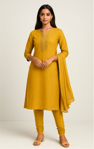 Taru Yellow Cotton Co-Ord Set