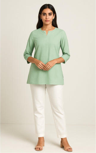 Taru Green Cotton Co-Ord Set